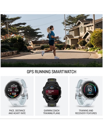 Garmin Forerunner 170 Music Smart Watch - Whitestone/Cloud Blue
