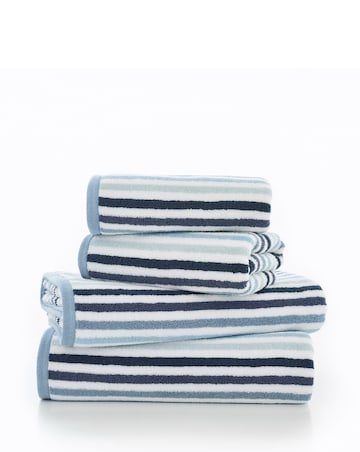 Deyongs Bliss Linear 100% Cotton 550GSM Striped Towel