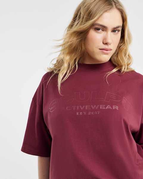 Sculpt Activewear Oversized Short Sleeve T-Shirt