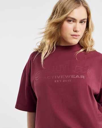 Sculpt Activewear Oversized Short Sleeve T-Shirt