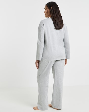 Pretty Secrets Value Plain Marl Bow Pyjama Set