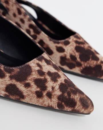 Isabella Ankle Detail Block Heel Pointed Shoes - Extra Wide Fit (EEE)