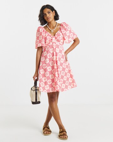Twisted Wunder Cotton Mini Dress