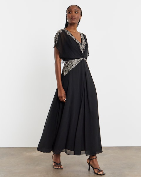 Joanna Hope Beaded Maxi Dress