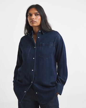 Simply Be Indigo Ultimate Denim Shirt