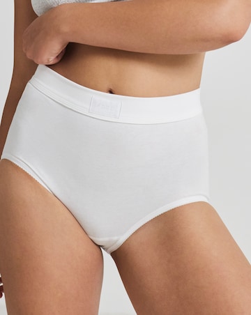 Sloggi (2 Pack) Cotton Double Comfort Maxi Knickers White