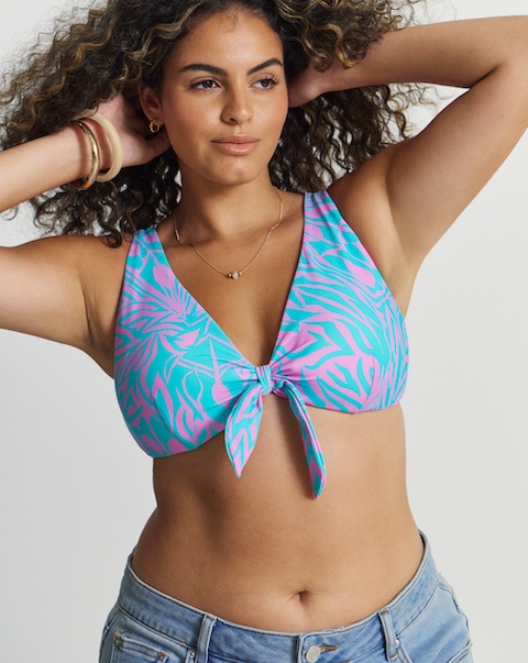 Butterfly Mix and Match Non Wired Reversible  Bikini Top