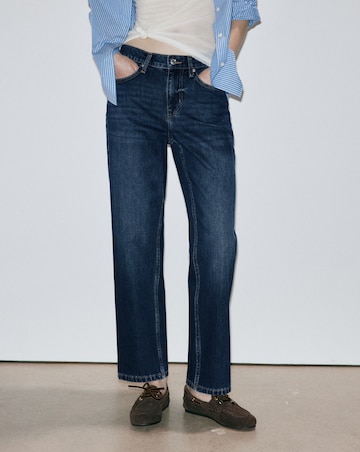 Mango Mid Rise Straight Jeans