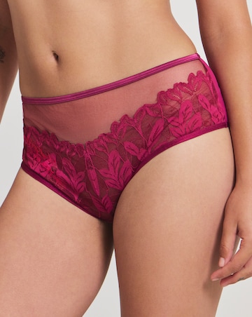 Pretty Secrets Leaf Lace Brief Berry