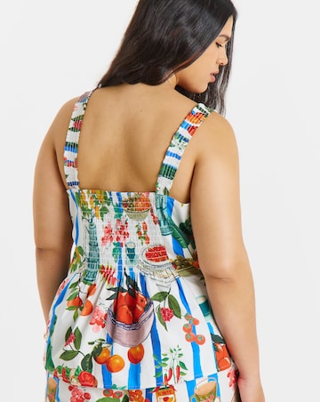 Fruit Print Sleeveless Cami