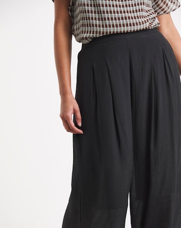 Black Extreme Palazzo Culotte