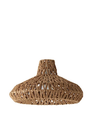 ValueLights Hamilton Weave Non Electric Pendant Shade Natural 35cm