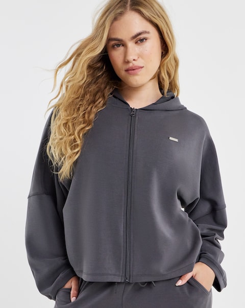 Sculpt Activewear Oversized Modal Zip Hoodie