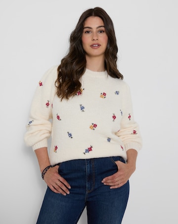 Joe Browns Ditsy Floral Embroidered Jumper