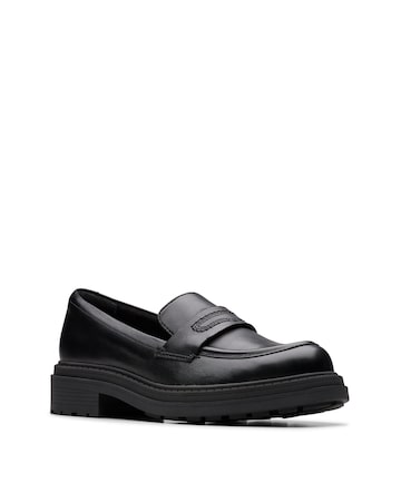 Clarks Orinoco3 Edge Chunky Leather Penny Loafers - Wide Fit (E)