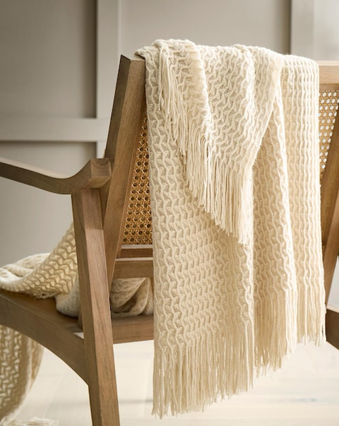 Appletree Textured Knit Throw