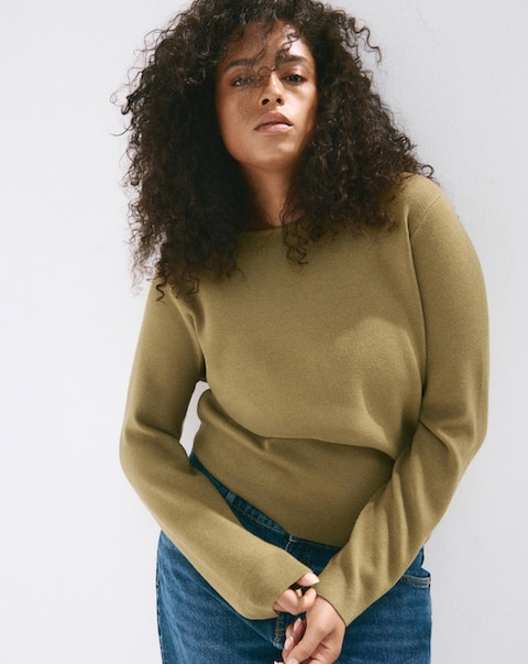 Mango Fine Knit Boat-Neck Sweater