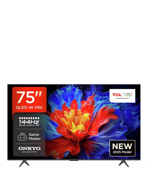 TCL 75P8K-UK 75in 4K Ultra HD HDR Smart Fire TV with Freely