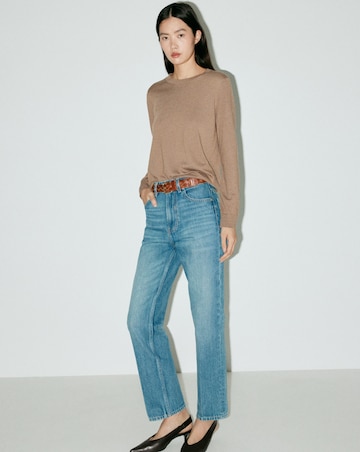 Mango Fine Knit Crew-Neck Sweater