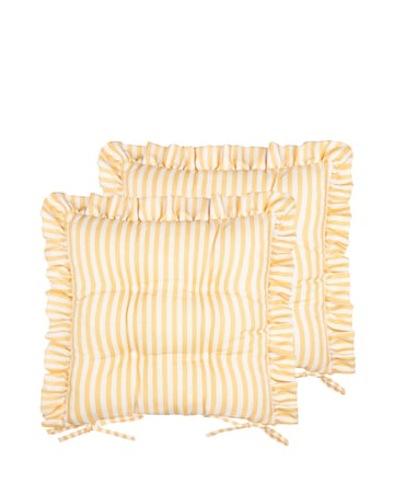 Wylder Millie Ruffle Outdoor Seat Pads - 2 Pack