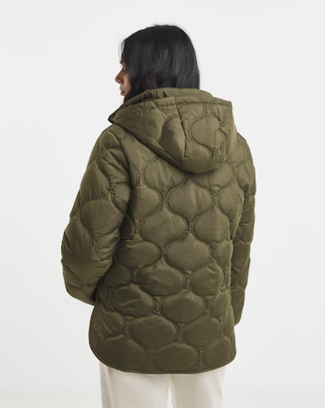 Khaki Short Quilted Jacket
