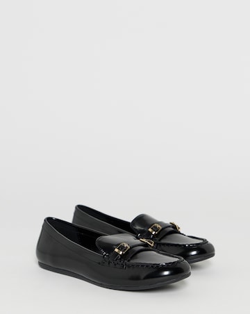 Kennedy Double Buckle Detail Loafers - Wide Fit (E)
