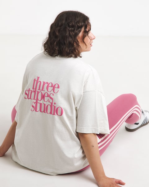 adidas 3 Stripe Studio Graphic T-Shirt
