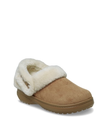 Crocs Sepia Classic Unfurgettable Vegan Suede Clog - Standard Fit