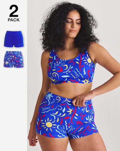 Simply Be 2 Pack Value Bikini Shorts