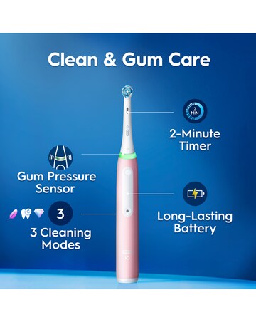 Oral-B iO3 Blush Pink Electric Toothbrush