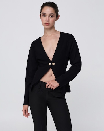 Mango Knitted Jacket With Jewel Buttons