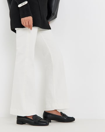 Hailey Block Heel Penny Loafer - Wide Fit (E)