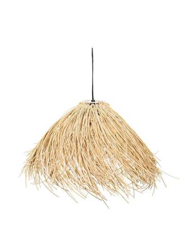 ValueLights Solar Powered Natural Grass Outdoor Hanging Pendant Garden Light