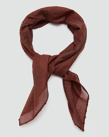 Mango Floral Embroidered Scarf