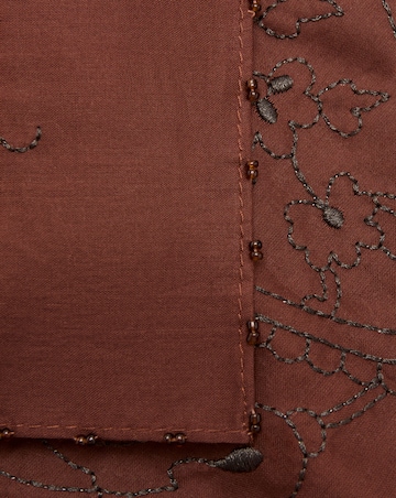 Mango Floral Embroidered Scarf