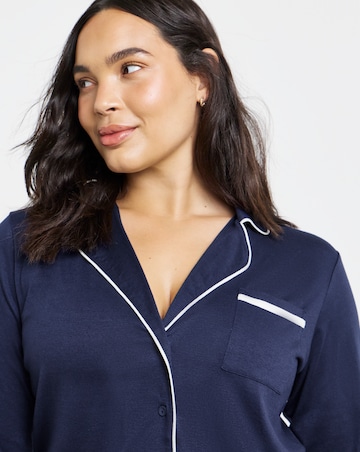 Pretty Secrets Soft Revere Pyjama Set Navy