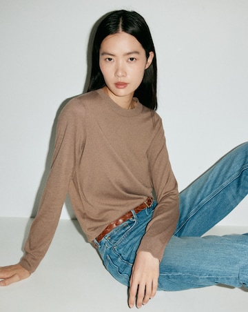 Mango Fine Knit Crew-Neck Sweater