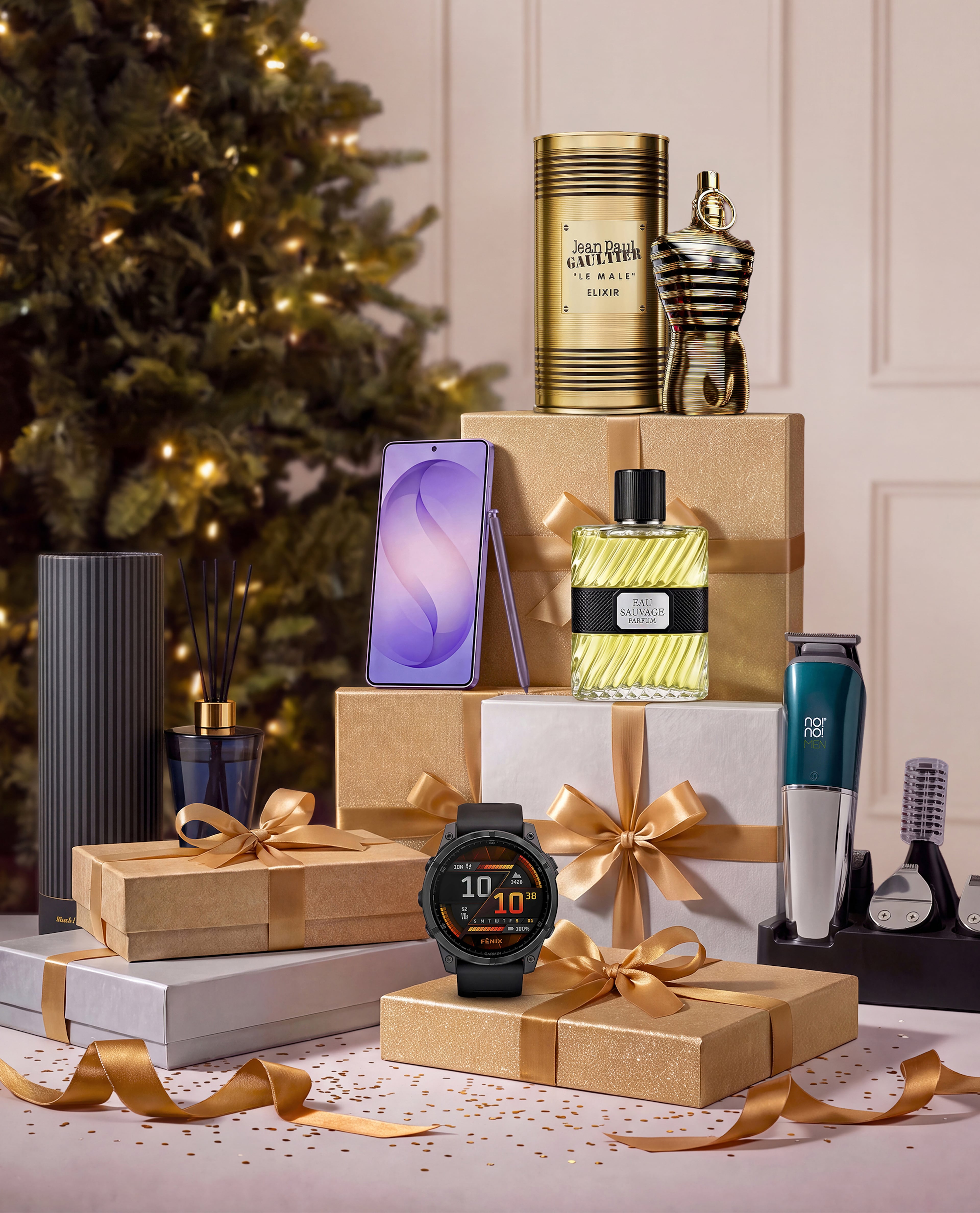Selection of gifts for him