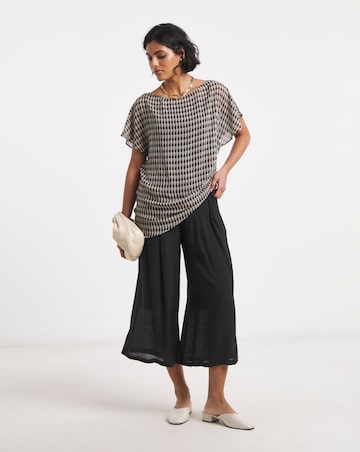 Black Extreme Palazzo Culotte
