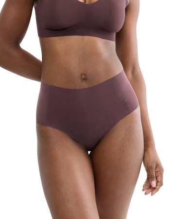 Sloggi Zero Feel High Waist Knickers Merlot