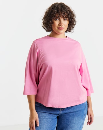 Simply Be Orange Kimono Sleeve Top
