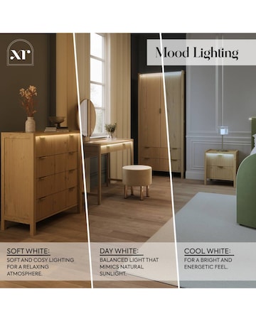 XR Living Dakota Chest of Drawers With App Control Lights