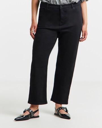 Black 24/7 Stretch Straight Leg Jeans