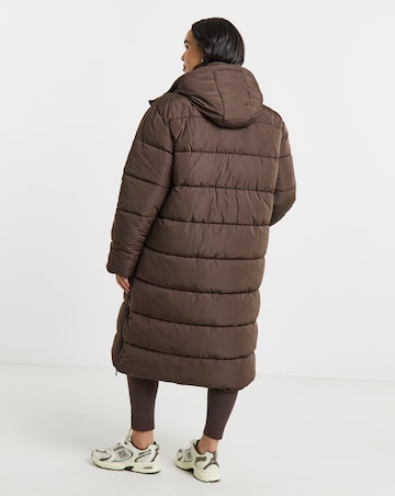 Gym King Longline Quilted Puffer Coat