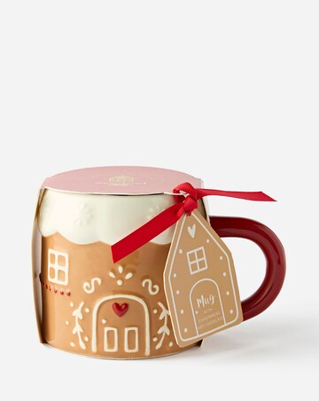Gingerbread Kitchen House Shaped Mug and Hot Chocolate