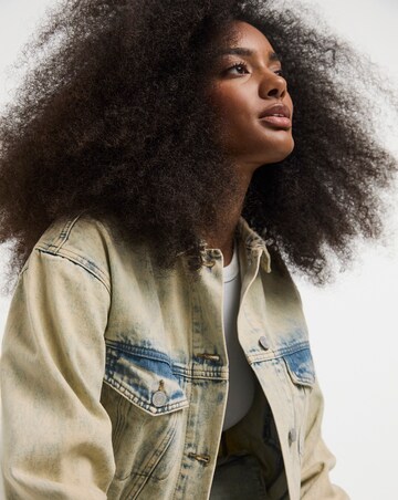 Simply Be Light Wash Boyfriend Denim Jacket