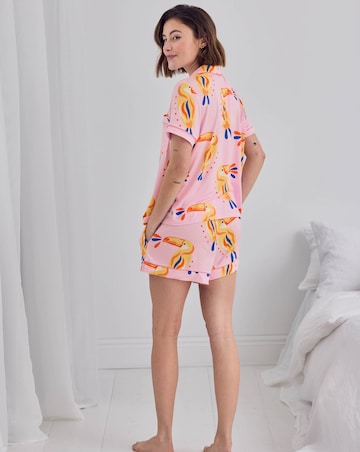 Chelsea Peers Modal Revere Pyjama Short Set Toucan Print