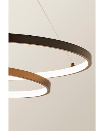 ValueLights Infinity Black Loop Integrated LED Ceiling Light