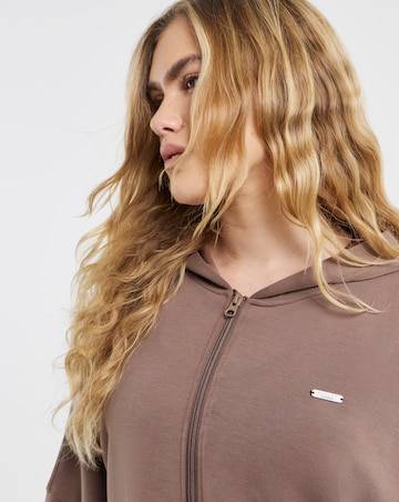Sculpt Activewear Oversized Modal Zip Hoodie