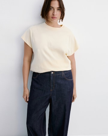 Mango Wide Leg Rinse-Wash Jeans